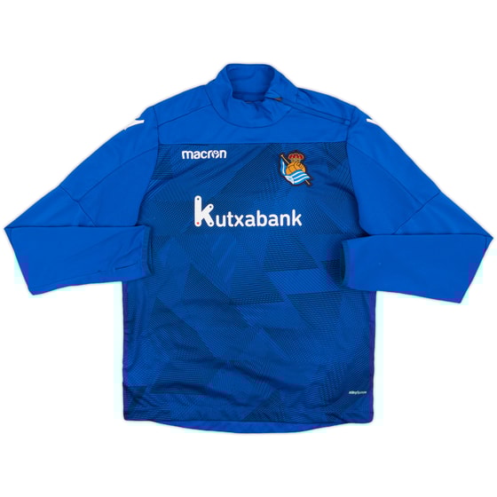2021-22 Real Sociedad Macron Drill Top - 8/10 - (L.Boys)