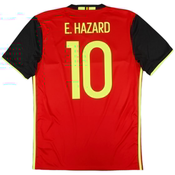 2016-17 Belgium Home Shirt E. Hazard #10 - 10/10 - (M)