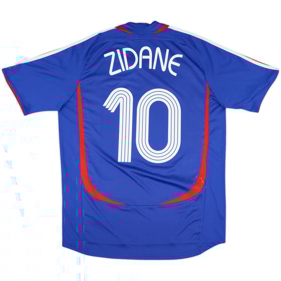 2006-07 France Home Shirt Zidane #10 - 8/10 - (L)
