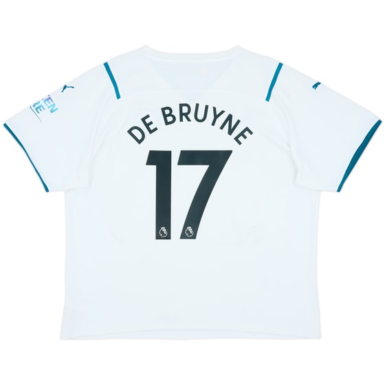 2021-22 Manchester City Away Shirt De Bruyne #17 - 5/10 - (XXL)