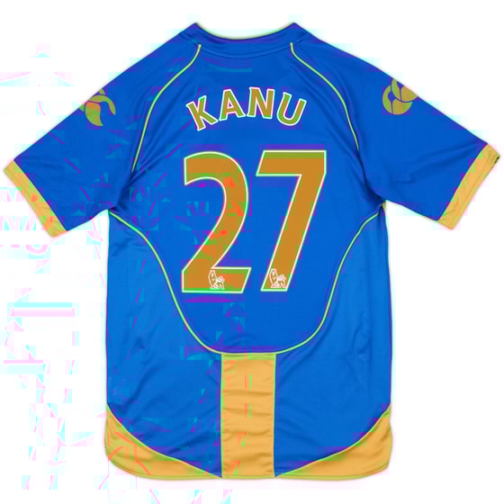 2008-09 Portsmouth Home Shirt Kanu #27 - 8/10 - (S)
