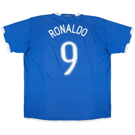 2006-07 Brazil Away Shirt Ronaldo #9 - 5/10 - (XL)