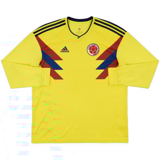 2018-19 Colombia Home L/S Shirt - 7/10 - (XL)