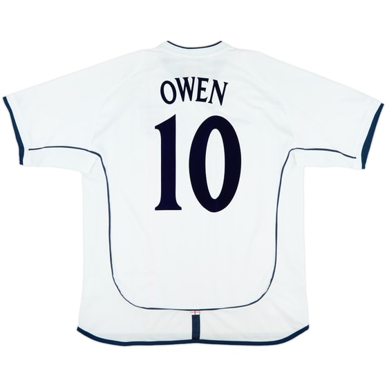 2001-03 England Home Shirt Owen #10 - 9/10 - (XL)