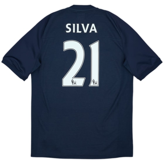 2010-12 Manchester City Away Shirt Silva #21 - 7/10 - (M)
