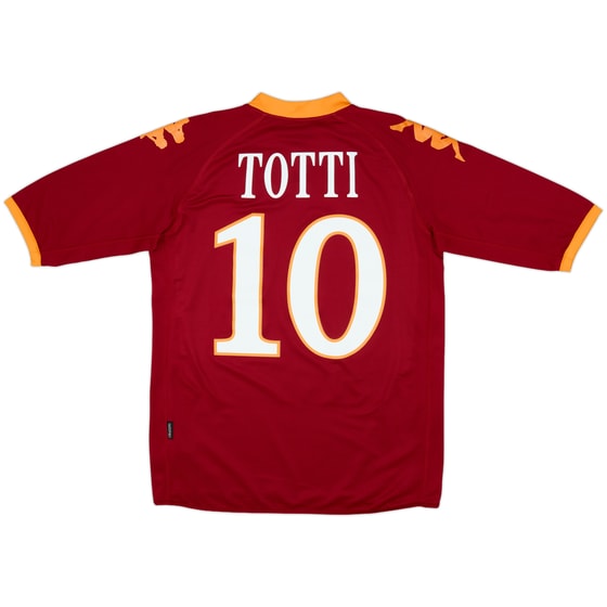 2009-10 Roma Home Shirt Totti #10 - 7/10 - (XL.Boys)