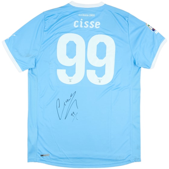 2011-12 Lazio Signed Home Shirt Cisse #99 - 6/10 - (XL)
