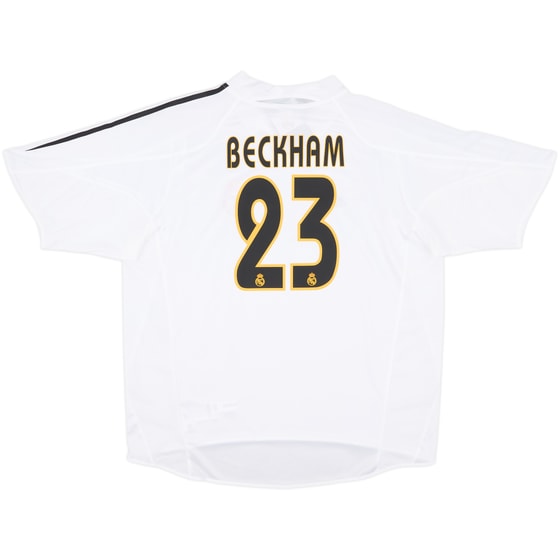 2004-05 Real Madrid Home Shirt Beckham #23 (XL)