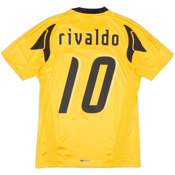 2007-08 AEK Athens Home Shirt Rivaldo #10 (S)
