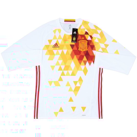 2016-17 Spain Player Issue Away L/S Shirt (L)