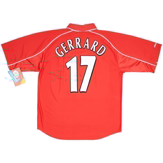 2000-02 Liverpool 'Cup Final' Home Shirt Gerrard #17 (L)