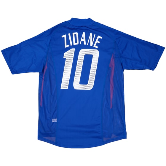 2002-04 France Authentic Home Shirt Zidane #10 (M)