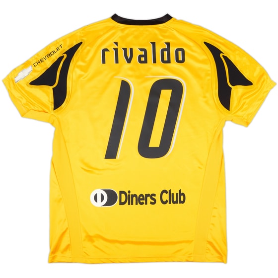 2007-08 AEK Athens Home Shirt Rivaldo #10 (XXL)