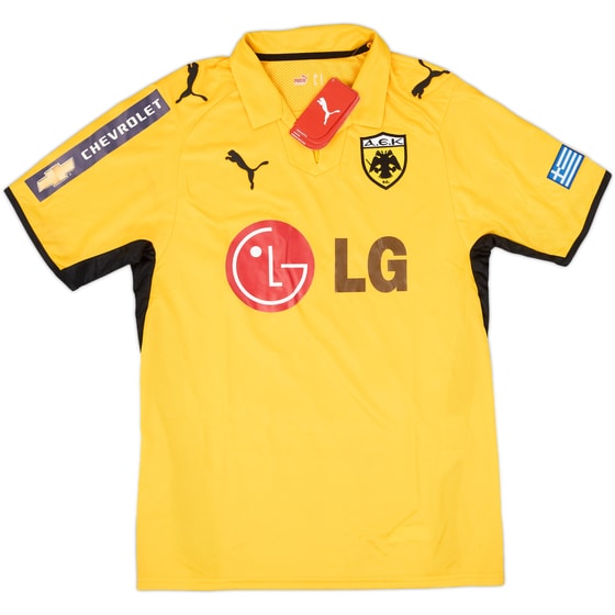 2008-09 AEK Athens Home Shirt (S)