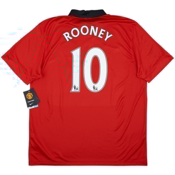 2013-14 Manchester United Home Shirt Rooney #10 (XL)