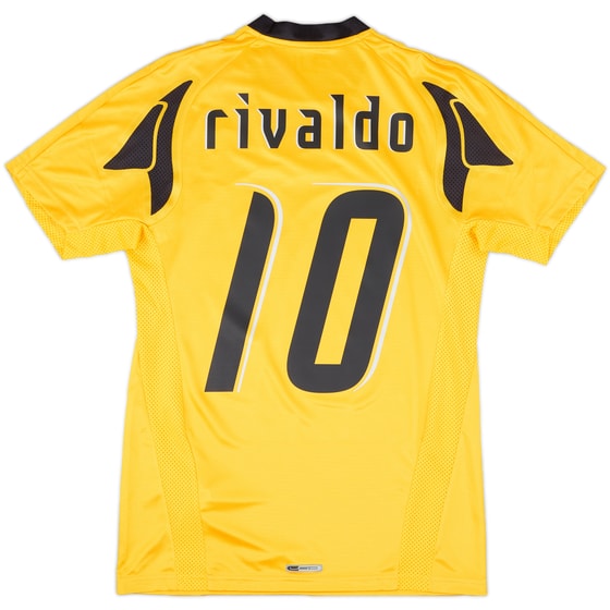 2007-08 AEK Athens Home Shirt Rivaldo #10 (S)