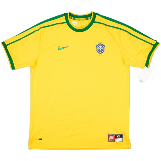 2008 Brazil Nike Retro 1999-00 Home Shirt (XL)
