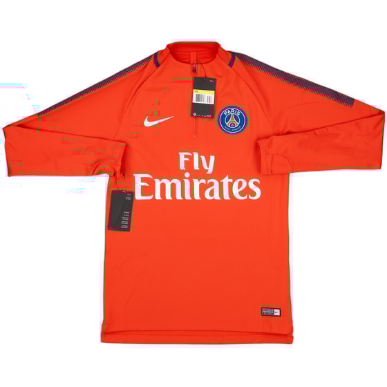 2017-18 Paris Saint-Germain Nike 1/4 Zip Drill Top (S)