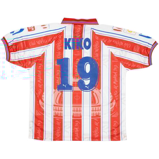 1996-97 Atletico Madrid Home Shirt Kiko #19 (L)