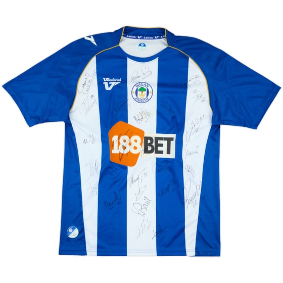 2009-10 Wigan Squad Signed Home Shirt - 7/10 - (M)