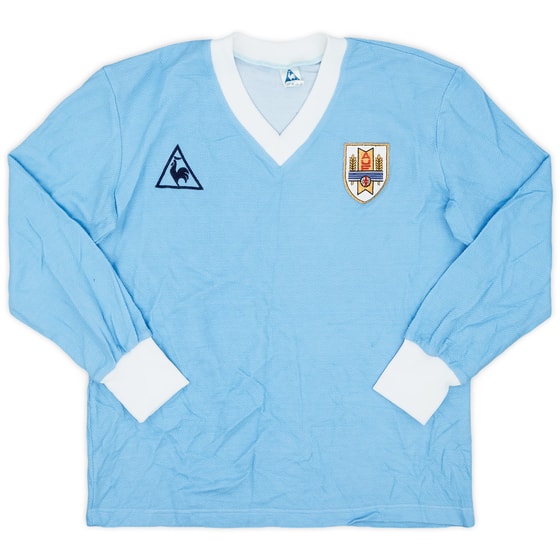 1986-90 Uruguay Home L/S Shirt - 8/10 - (S)