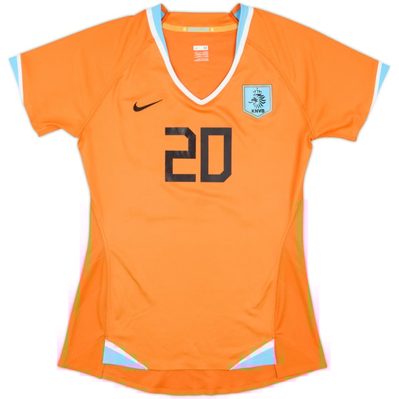 2009 Netherlands Women Match Issue Home Shirt #20