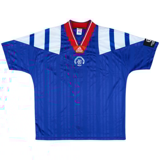 1992-93 Rangers Match Issue Champions League Home Shirt #3