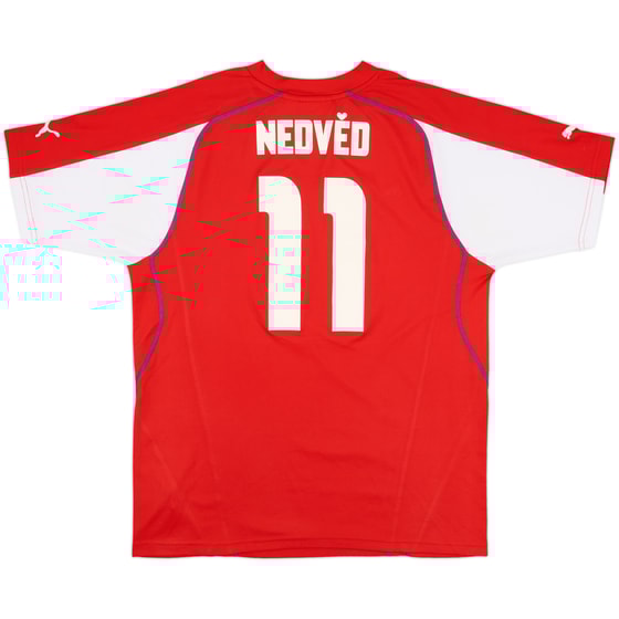 2003-04 Czech Republic Home Shirt Nedved #11 - 7/10 - (XL)