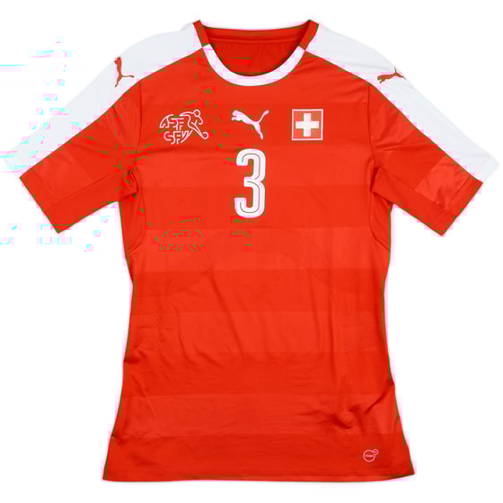 2016-17 Switzerland Match Issue Home Shirt #3