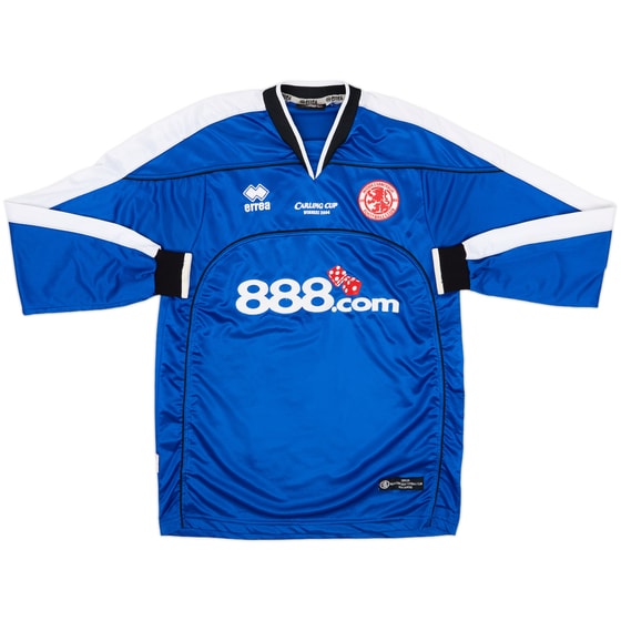 2005-06 Middlesbrough Carling Cup Winners Away L/S Shirt - 8/10 - (M)