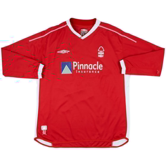 2002-03 Nottingham Forest Home L/S Shirt - 5/10 - (XL)