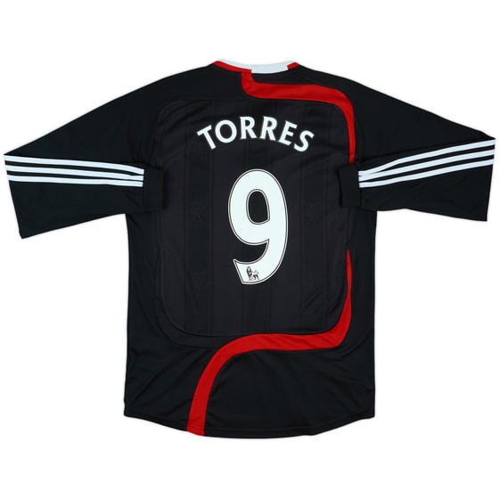 2007-08 Liverpool Third L/S Shirt Torres #9 - 6/10 - (M)
