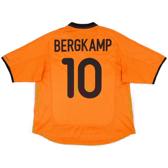 2000-02 Netherlands Home Shirt Bergkamp #10 - 7/10 - (XL)