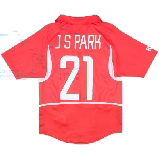 2002-03 South Korea Home Shirt J.S.Park #21 - 9/10 - (S)