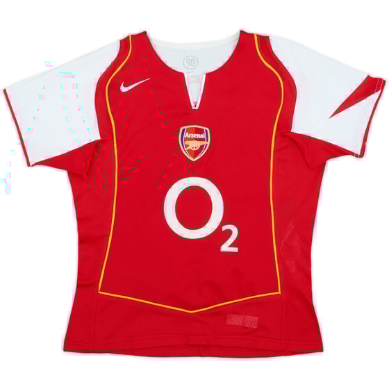 2004-05 Arsenal Home Shirt - 9/10 - (Women's S)