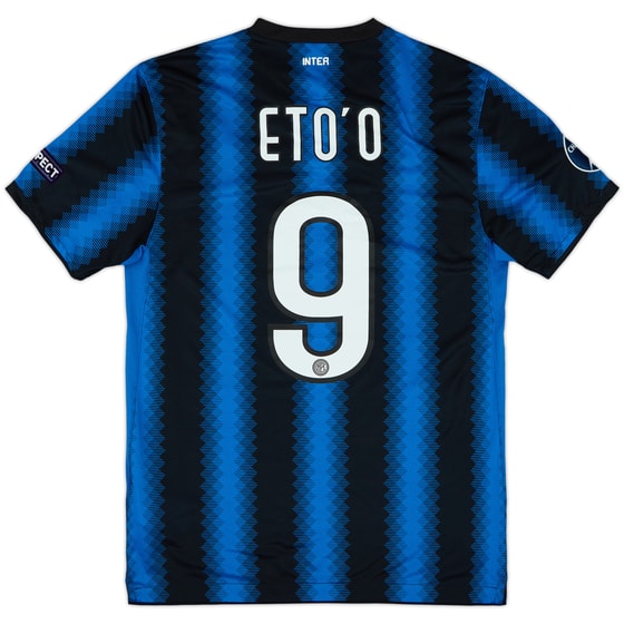 2010-11 Inter Milan Home Shirt Eto'o #9 - 10/10 - (M)