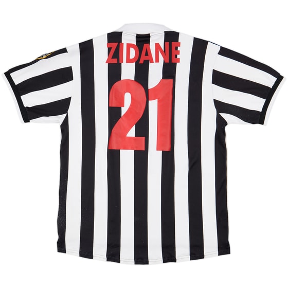 1998-99 Juventus Home Shirt Zidane #21 - 8/10 - (XL)