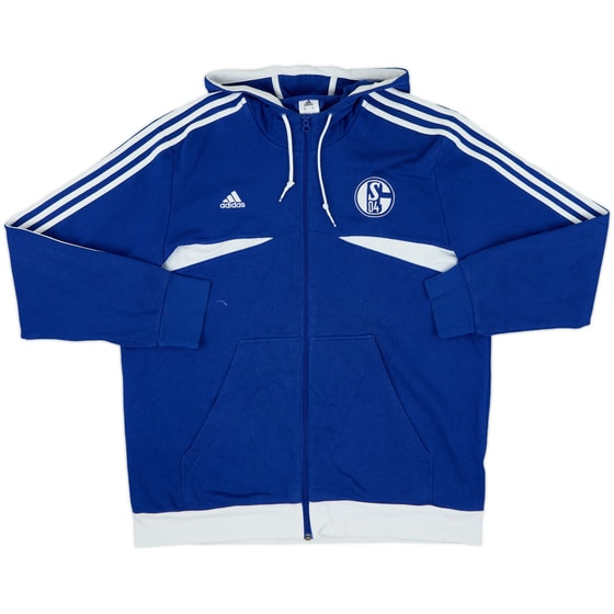 2013-14 Schalke adidas Hooded Zip Jacket - 8/10 - (XL)