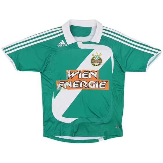 2008-09 Rapid Vienna Signed Home Shirt - 4/10 - (XL.Boys)