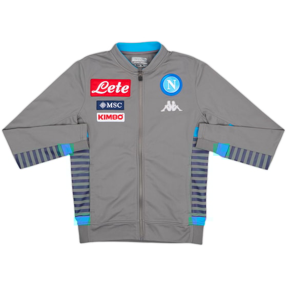 2019-20 Napoli Kappa Track Jacket - 8/10 - (L.Boys)