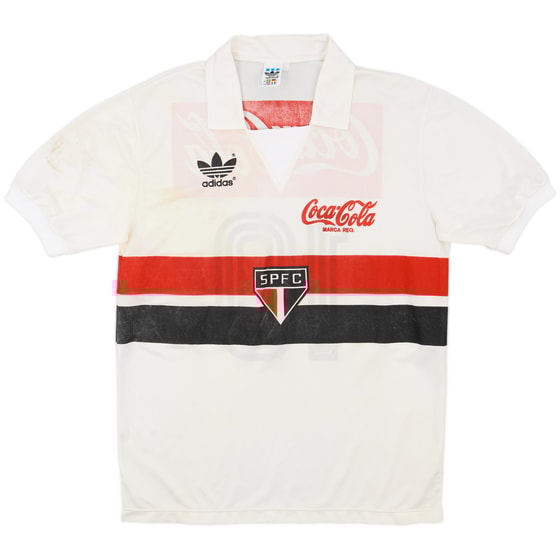 1987-88 Sao Paulo Home Shirt #10 - 6/10 - (M)