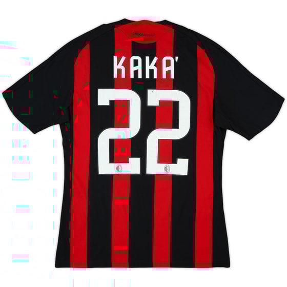 2008-09 AC Milan Home Shirt Kaka #22 - 7/10 - (S)