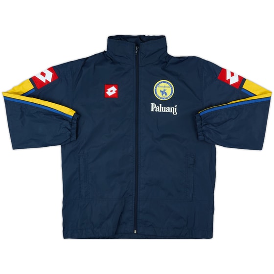 2003-04 Chievo Verona Lotto Hooded Rain Jacket - 9/10 - (M.Boys)