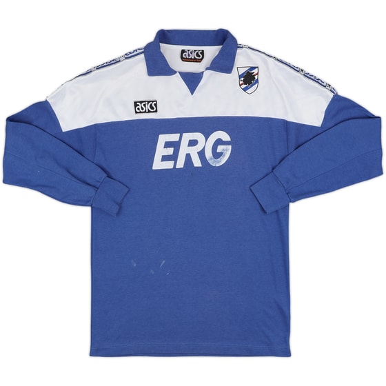 1992-94 Sampdoria Asics Training L/S Shirt - 6/10 - (L)