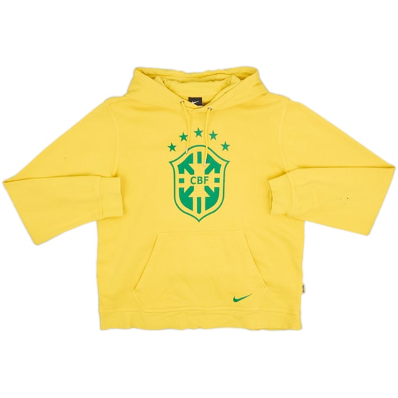 2014-15 Brazil Nike Hooded Sweat Top - 6/10 - (M)