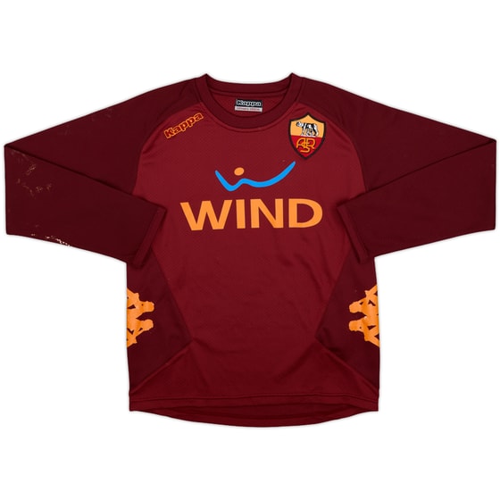 2008-09 Roma Kappa Training L/S Shirt - 4/10 - (L.Boys)