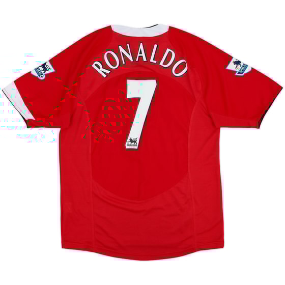 2004-06 Manchester United Home Shirt Ronaldo #7 - 9/10 - (S)