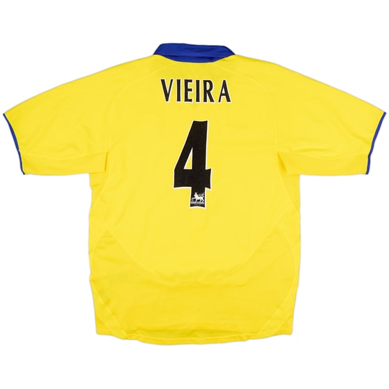 2003-05 Arsenal Away Shirt Vieira #4 - 8/10 - (M)
