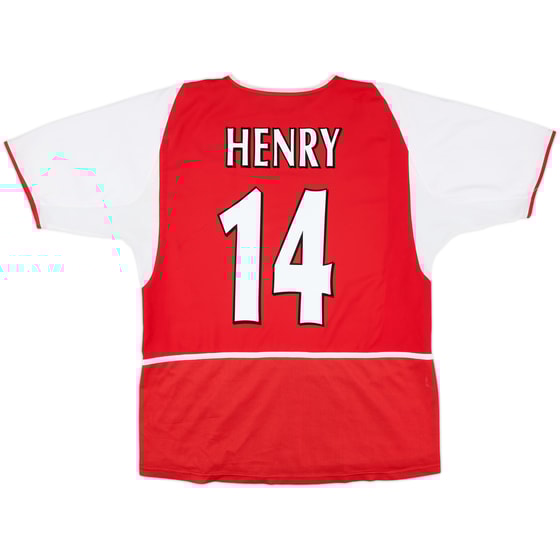 2002-04 Arsenal Home Shirt Henry #14 - 8/10 - (XL)