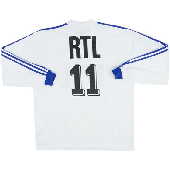 1980s Coupe de France Home L/S Shirt #11 - 9/10 - (XL)